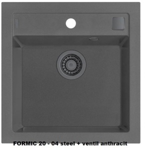 FORMIC 20 G04 Monarch spodná montáž anthracite