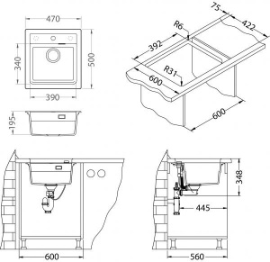 ATROX 20 G-55 spodná montáž