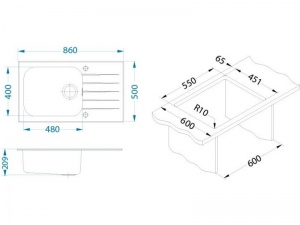 GLASSIX UP 40 white